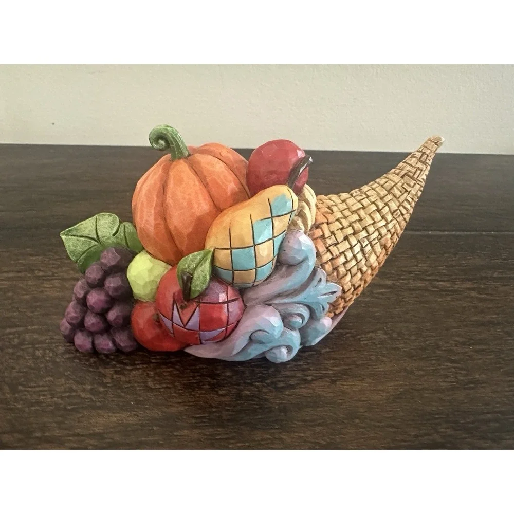 Jim Shore Pint Sized Harvest Blessings Cornucopia 2014‎